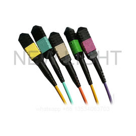 kaufen Millimeter Inspektions-MPO 4 zum Duplex-LC Ausbruch-Kabel dämpfungsärmes 0.35dB u. zum Standardverlust 0.60dB online manufacture