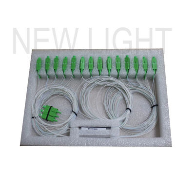 kaufen 1x32 PLC Splitter mit SC APC-Anschluss und niedrigem Einsetzverlust für Glasfasernetzwerke online manufacture