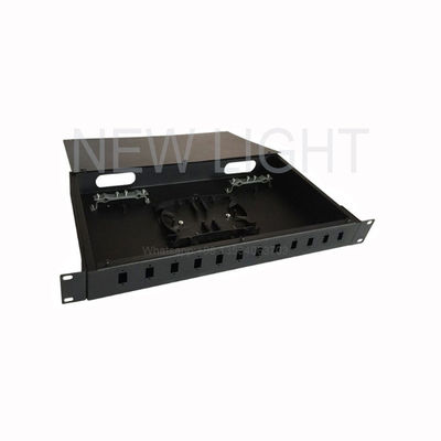 kaufen 1U Rackmount Glasfaser-Patchpanel mit 12-48 Ports und SC-Adaptern für Hochdichte-Glasfasermanagement online manufacture