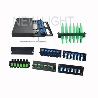 kaufen 1U 2U 3U 4U LGX Glasfaser-Patch-Panel mit 12 Glasfaserkapazität Rack montierbar und Slide-out-Tray für einfachen Zugang online manufacture