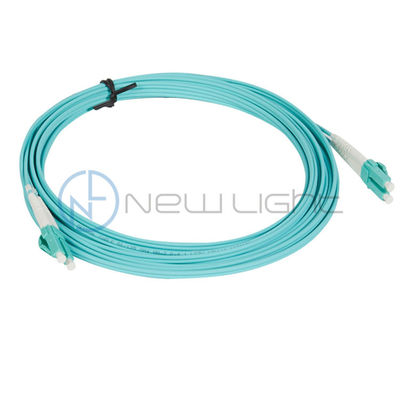 kaufen Aqua 100G FTTH-Basisstation OM4 LSZH Duplex-Faseroptik-Patch-Kabel für Hochgeschwindigkeitsdatenübertragung online manufacture