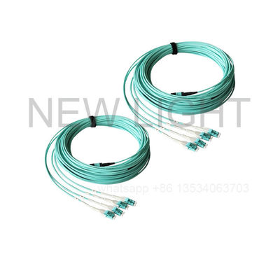 kaufen OM3 OM4 Pre-connector MTP Trunkkabel mit 12/24 Fasern und kundenspezifischen Längenoptionen online manufacture