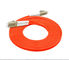 62.5 / 125 Längen-Orangen-Farbe Faser-Optikverbindungskabel LC LC 3.0mm kundengebundene