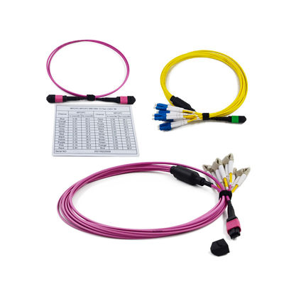 Niedriger Einsetzverlust ≤ 0,35 dB 3,0 mm MPO auf LC-Kassette 12/24 MPO/MTP-Kassette