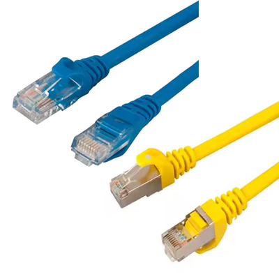 Reines Kupfer mit doppelter Abschirmung Cat6 Netzwerk Patch Cord RoHS zertifiziert UL ETL FCC genehmigt