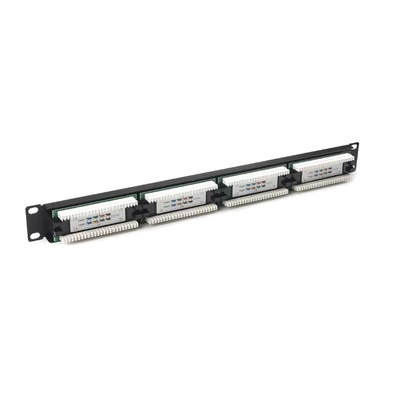 24 Port Cat5e-Cat7 Rack montierbares Ethernet-Patch-Panel mit Kabelverwaltung