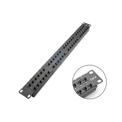 24-Port-1HE-RJ45-Patchpanel mit Metallkonstruktion für rackmontierbare Ethernet-Netzwerke