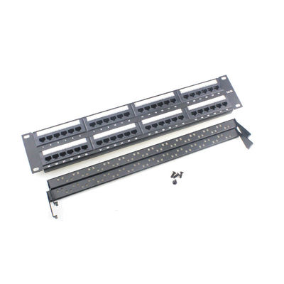 Vorab abgeschaltetes RJ45-Patch-Panel mit 110/Krone-IDC-Abschluss und sicherer Abschirmung für zuverlässige Netzwerkverbindungen