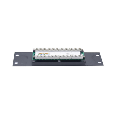 Schwarze 1U 2U Metall-Ethernet-Patch-Panels mit Kabelverwaltung