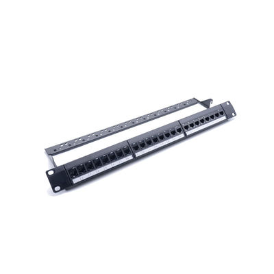 24-Port-1HE-RJ45-Patchpanel mit 110/Krone-IDC-Abschluss für effizientes Netzwerkmanagement