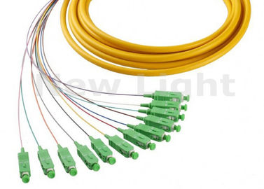 1 Fanout-Faser-Optikzöpfe Kern Meter-Faser-Optikstarthilfekabel Inspektions-Simplex-Sc APC 12