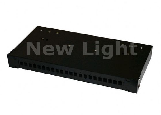 19 Zoll 24 Port Rack montierte Glasfaserverteilungsrahmen ODF Patch Panel für den Innenbereich