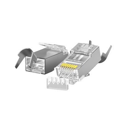 Hochgeschwindigkeits-10-Gbit/s-Leistung RJ45-Stecker mit Metallgehäuse und Fluke-getesteter Zertifizierung