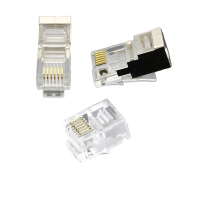 Fabrikpreis CAT6 durchsichtige modulare Steckdosen - 8P8C, leicht zu zerkleinern, fluke-verifiziert