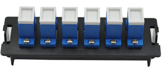 Kunststoff-Patchpanel mit 12 SC-Duplex-Anschlüssen und Clip-Montage für 19-Zoll-1U-Verteilungsbox
