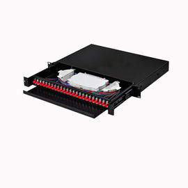 ODF-Schalttafel-Verbindungskabel, SC/FC/ST/LC, das 24 Hafen-Faser-Optikschalttafel verstärkt