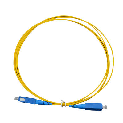 SC Optical Fiber Patch Cord Simplex 9/125 SM mit 1310 / 1550 Wellenlänge und 2,0 mm Durchmesser