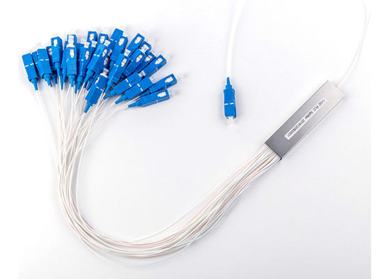 1x32 Mini-PLC-Splitter mit SC/PC-Anschluss und Edelstahlrohr für Glasfasernetzwerke