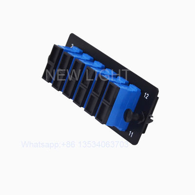 19 Zoll Rack-Montage-Glasfaser-Patchpanel mit LC SC 6/12 Port-Adapterplatten und ausziehbarer Schubladen-Einheit