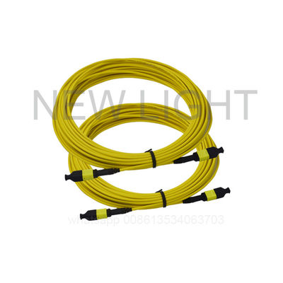 3.0 mm MPO-MTP-Kabel 12 Kern-Einzelmodus-Faseroptikkabel für 40GBase-SR4- und 100GBase-SR4-Anwendungen
