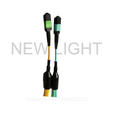 12 und 24 Kern MPO 4 zur Duplex-LC der Ausbruch-Kabel-Faser schreibt multi Farbe