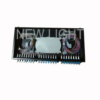 1HE Rackmontierbare 48-Port LC Glasfaser Patch Panel für OM3/OM4 Multimode Glasfasermanagement