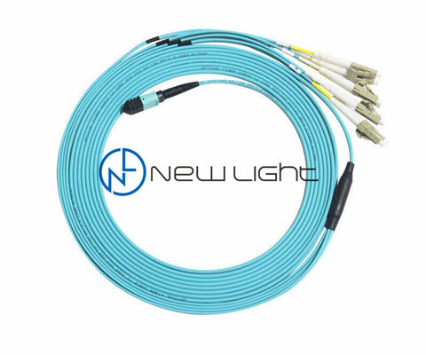 8F MPO zu LC Breakout Kabel 50/125um Multimode mit 3,0mm PVC Jacket MPO MTP Patch Kabel